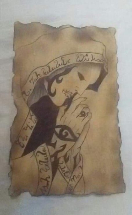 Drawing i did of Silent brother from shadowhunter codex